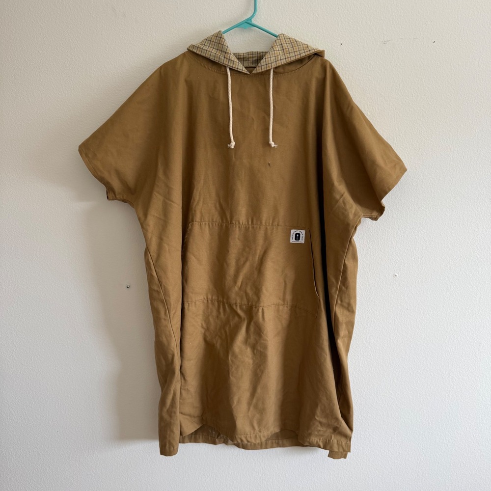 Faro Board Bags Brown Canvas Hooded Surf Poncho Changing Robe Made in USA